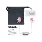 Gemini regulējamas vibrējošas krūtsgala knaibles – baltas Foto 9