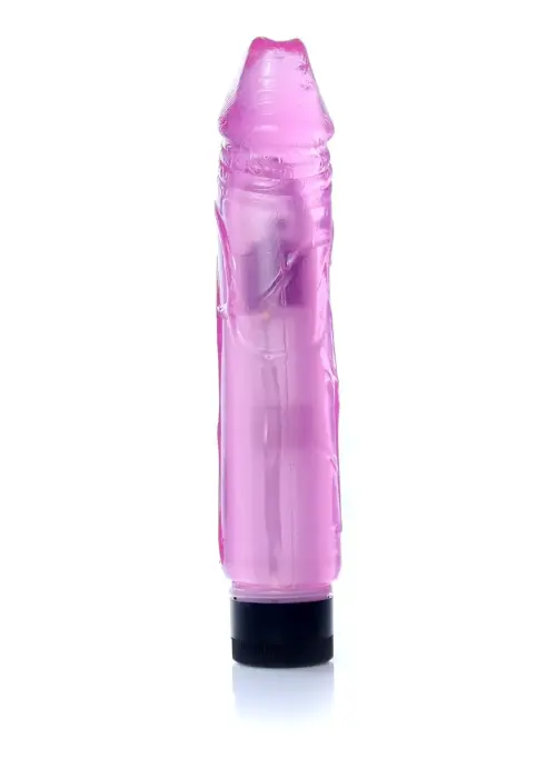 Juicy Jelly reālistisks vibrators – 22 cm (8.5″) – rozā Foto 2