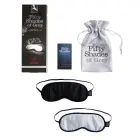 Fifty Shades of Grey No Peeking набор атласных повязок на глаза – 2 шт. – чёрный — Фото 3