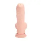 Dubultā blīvuma uzlādējams šķidrā silikona vibrators – 18 cm (7″) – miesas krāsa — Foto 4