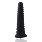 Hismith KlicLok rievots dildo – 25 cm (10″) – Melns Foto 1