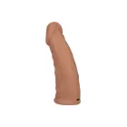 Вибрирующая насадка на член 17.25 cm (7″) – карамельная — Фото 1