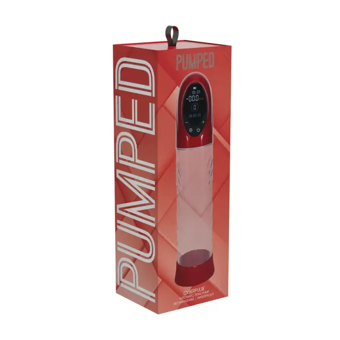 CyberPulse Automatic Waterproof Penis Pump – Metallic Red