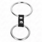 KINK двойное металлическое кольцо с кожаным ремешком 3.7-5 cm – Регулируемая опорная система — Фото 3