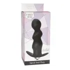 Spirālveida vibrējošs anālais spraudnis – 9.5 cm – Melns — Foto 1