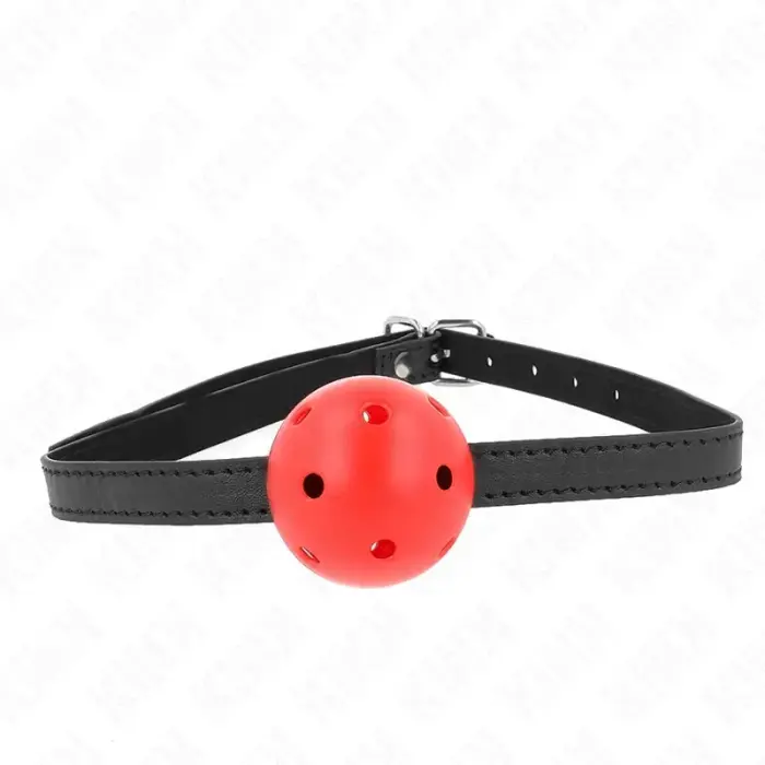 KINK Simplicity Red Breathable Silicone Ball Gag – 4.5 cm