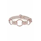 PEACHES 'N CREAME Ring Day Collar – кольца под розовое золото – искусственная кожа – регулируемый 30–45 см — Фото 2