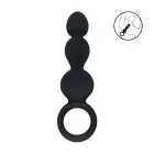 Krellēm veidots silikona dildo – 12 cm – Melns Foto 2