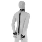 Spreader bar with leather handcuffs and collar Фото num
