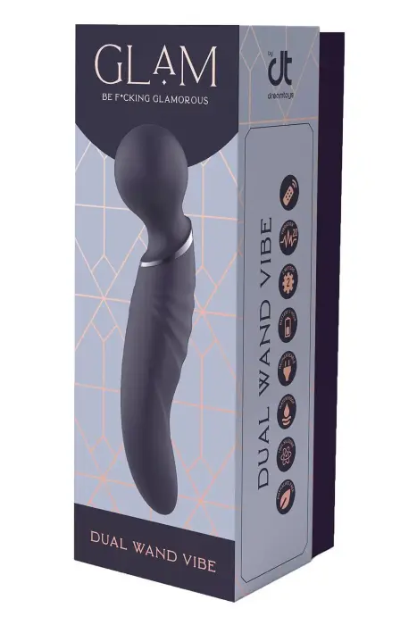 Glam Dual Wand vibrators – 21.5 cm (8.5″) – rozā