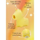 Unihorn Bean Blossom klitora stimulators – 9 cm (3.5″) – rozā — Foto 5