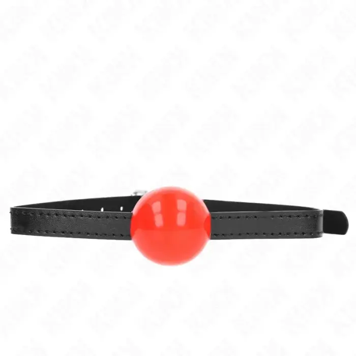 KINK Red Ball Gag 4 cm – Adjustable Silicone Strap
