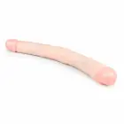 EasyToys – paindlik kahe otsaga dildo – kehaohutu silikoon – roosa – 50 cm — Foto 4