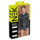 Vīriešu garām piedurknēm krekls ar kapuci un rāvējslēdzēju – melns – M Foto 1