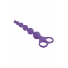 NMC 8 Inch Ribbed Silicone Beads – violetas – elastīgs graduāls dizains – 20 cm — Foto 3