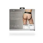 Vibrating Strap-on Panty Harness with Open Back - XS/S - Black — Photo 3
