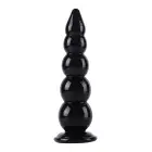 Ekstrēma anālo bumbiņu ķēde – 40 cm (15.7″) – Melna — Foto 2