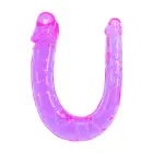Twin Head Jelly dildo – 18 cm (7″) – Rozā Foto 2