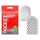 Pocket Tenga Block Edge masturbators – caurspīdīgs — Foto 2
