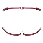ZADO dirbtinės odos strap-on diržas – raudonas/juodas — Nuotrauka 9