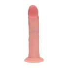 Kahekordse tihedusega silikoonist kaardus realistlik dildo iminapaga – ihuvärvi – 20,5 cm — Foto 3
