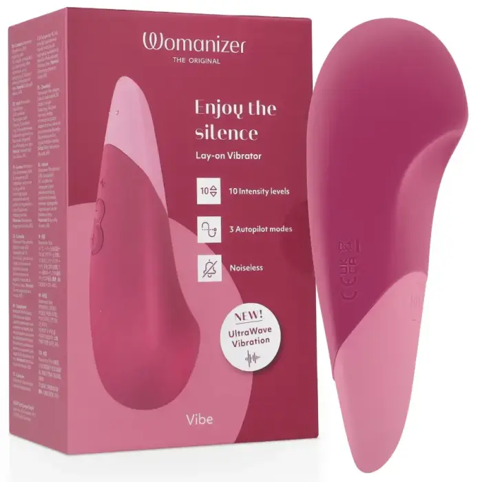 Womanizer Vibe Lay-On UltraWave Silent Model клиторальный стимулятор – 17.1 см (6.7″) – розовый