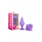 Play With Me Candy Heart – anālais spraudnis – silikons – violets – 10,8 cm — Foto 2
