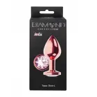 Diamond Shine L анальная пробка – 8.3 см (3.3″) – Розовое золото Фото num