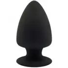 Plug-Model 1 divslāņu anālais spraudnis – 9 cm – Melns — Foto 1