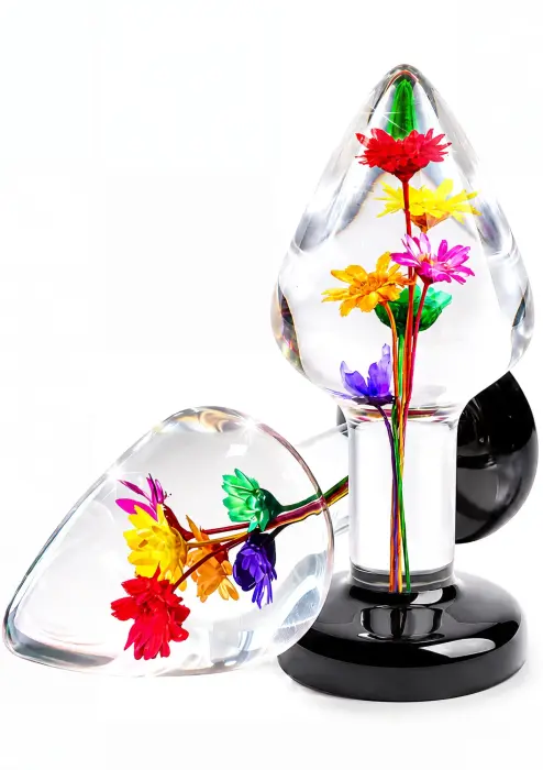 Bloomé by TOYJOY Everlasting Bloom – resin anal plug with real flowers – M