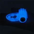 LoveToy Lumino Play Vibrating Penis Ring – светится в темноте – TPE – кольцо мошонки 2" / кольцо ствола 1,4" — Фото 7