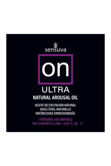 SENSUVA ON Ultra Arousal Oil – одноразовая ампула – растительная формула