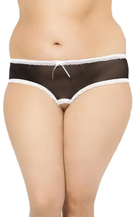 Stringi 2471 – melni – Plus size – 2XL Foto 2