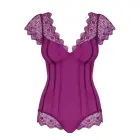 Moketta Purple Bodysuit with Lace and Bow Detail – L/XL — Photo 5