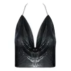 Cottelli Accessories Metal Crop Top Black Adjustable Chains — Photo 6