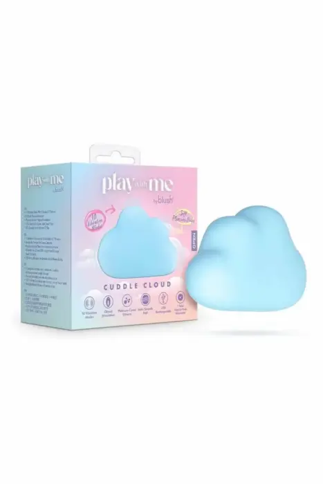 Blush Play With Me Cuddle Cloud – накладной массажёр – синий – 10 режимов – USB