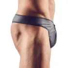 Vīriešu neoprēna izskata stringi ar dekoratīvu rāvējslēdzēju – S Foto 3