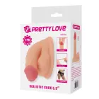 PRETTY LOVE Реалистичный дилдо с яичками – 13.5 см (5.3″) – Телесный Фото num