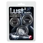 Lust 3 кольца для члена – черный — Фото 1