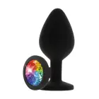 Vaivorykštės spalvos Booty Jewel mažas – 15 cm (6″) – Spalvotas Photo