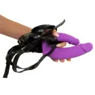 Sweet Smile itin minkštas dvigubas strap-on dildo – 32 cm (12.6″) – kūno spalva — Nuotrauka 8