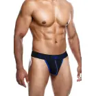 MaleBasics Neon Men's Thong – Blue – S — Photo 1