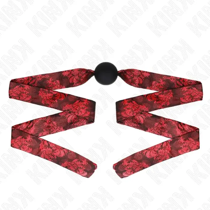 KINK Scandal силиконовый кляп-шар 4.5 cm – чёрный