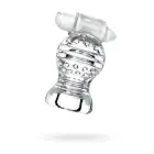 Lingam Shakti, vibrējošs masturbators, TPE, caurspīdīgs, 9 cm Foto 1