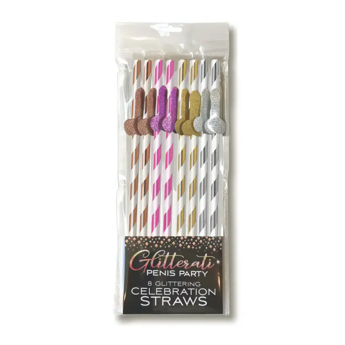 Glitterati - Penis Tall Party Straws Foto 2