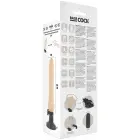 BASECOCK Vibrating Intimate Device с пультом управления – 19.5 см x 4 см (7.7″ x 1.6″) – телесный — Фото 4