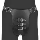 Ouch! Xtreme – PU leather chastity belt with straps – black — Photo 7
