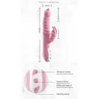 Hannah truša vibrators ar mēles stimulatoru – 18 cm (7″) – rozā — Foto 2