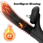 Vibrator with Licking, Thrusting and Heating Functions – 24.1 cm (9.5″) – Black — Photo 8