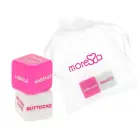 Moressa Dice Game Set English - Resin, 2 Dice & Satin Bag, 2cm — Photo 2